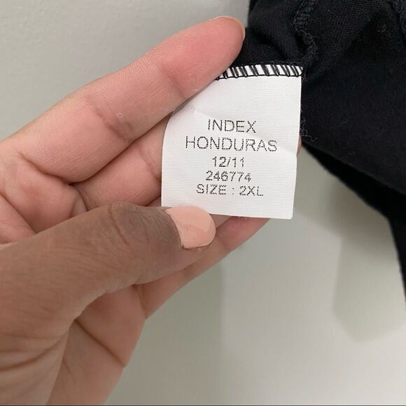 Chase Authentics NASCAR Graphic Black Silver Metallic Short Sleeves Size Large - Picture 6 of 6